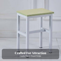 Four-Legged Square Seat Thickened Design Small Stool Space-Saving for Home, Kids