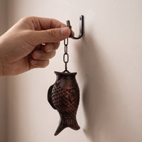 Hanging Fishes Decor Nautical Fishes Wall Hanging Weathered Decoration for Patio