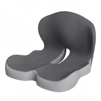 Seat Cushion with Backrest Contoured Seat Cushion with Lumbar Support Chair Pad Removable Cover Supportive for Office Workers