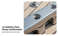 Short Leg Rope Cleat Stainless Steel Projection Cleat Strong Duty Dock Tie Down Anti-Rust High Polish Finish