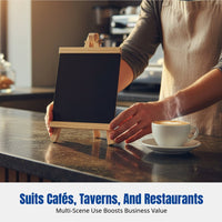 Desktop Illuminated Blackboard, Writable Creative Sign, Double-Sided Glass, for Milk Tea Shop, Bar Counter, Stall Display