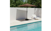 Side Umbrella Crank-Open Cantilever Umbrella Blocking for Terrace, Balcony