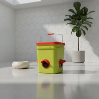 Food-Grade Chicken Container Feeder Square Container Feeder with Ports Sturdy Reusable for Chickens