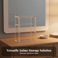 Anime Badge Storage Box High Clarity Clear Acrylic Display Case Dustproof