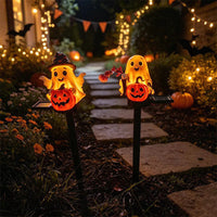 Halloween Solar Ghost Pumpkin Light Outdoor Decoration