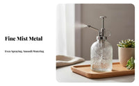 Fine Mist Spray Decorative Wate Loop Can Vintage Glass Plant Sprayer for Gardeners, Home Decorators, Desktop, Office, Balcony