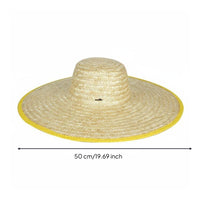Breathable Wide Brim Straw Hat Lightweight Woven Sun Hat Adjustable Chin Strap Headwear for Farmers, Gardeners, Farming, Outdoor Work