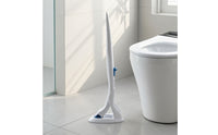 Disposable Toilet Brush Set Wall-Mounted Toilet Wand with Disposable Heads Compact for Bathroom, Rv