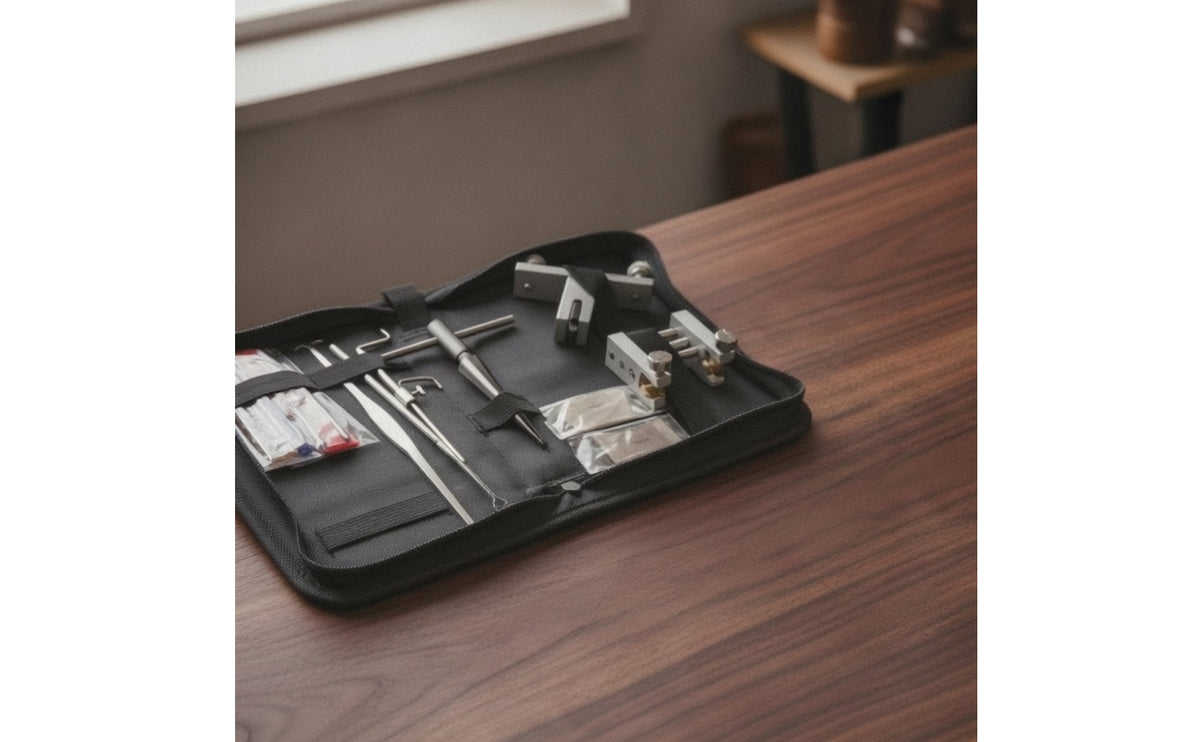 11 Pieces Violin Repair Tool Kit Professional Violin Tool Kit with Case Specific for Violinists, Technicians, Workshops, Gigs