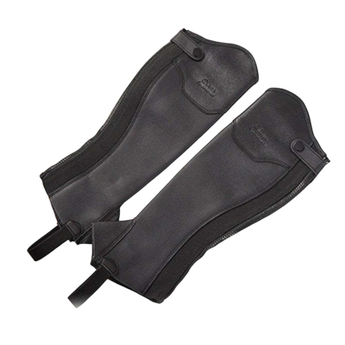 Half Leg Guards with Zipper Contoured  Reinforced for Riders