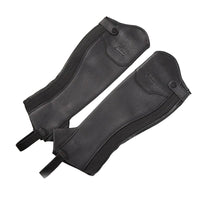 Half Leg Guards with Zipper Contoured  Reinforced for Riders