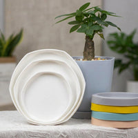 Plant Trays and Drip Tray for Indoor Plant Pot, PP Plant Saucers, Light Pink Plant Pot Saucer to Protect Floor Standing Flooring
