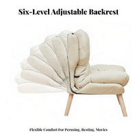 Ergonomic Design Upholstered Accent Chair Thick Cushioned Upholstered Armchair High spine support Single Sofa Sturdy Frame for Apartment Dwellers, Homeowners, Bedroom, Study Room, literary corner, Home Office