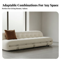 Asymmetrical Curved Sofa Nordic Design Curved rear Sofa distinctive Shape Couch for Business Owners, Interior Designers, Living Room, Reception Area, Lobby