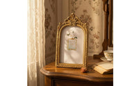 Vintage Arched Photo Frame Ornate Gold Vintage Frame Embossed
