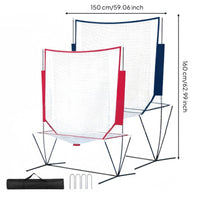 Tennis Training Net with Carrying Simple Assembly Tennis Practice Net Heavy Duty for Coaches