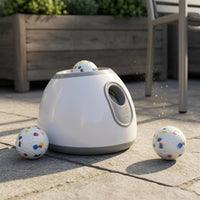Pet Ball Launcher Side Opening Domed Ball Launcher Animal Plaything Three Balls Indoor and Outdoor Use