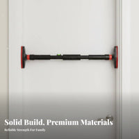 Anti-Skid Pads Doorway Pull-up Bar Comfort Grip Doorway Pull up Bar Comfortable Foam Grips Heavy Duty for Children, Beginners, Indoor