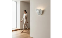 Wall Sconce with Shell Shade Elegant Shell Wall Sconce Light Fixture Cozy Artisanal for Hallway, Bedroom