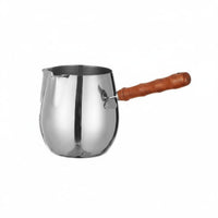 Milk Pot with Pour Spouts Stainless Steel Milk Pot Compact Mini Saucepan for Stovetop