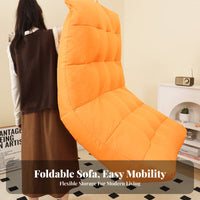Fullphysique Support design Lounger Lowsilhouette Erand movenomic Floor Lounger Soft Fabric Upholstery Lounge Chair Adjustable Backrest for Students, Young Adults, Readers, Bedroom, studying alcove, Dorm Room, Apartment