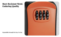 Easy Code Change Wall-Mounted Combination Key Box Anti-Peep Cover Combination Key Lockbox Weatherproof Security Device Heavy-Duty for Property Managers, Estate Agents, Construction Workers, Home Entrance, Office, Garage, Outdoors