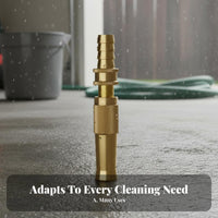 Multi-Purpose Brass Hose Nozzle Leak-Proof Car Wash Sprayer Heavy Duty for Gardeners, Homeowners, Window Washing