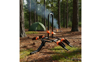 Two-Bike Rack with Wheel Trays Foldable Hitch-Mounted Cycle Rack Heavy-Duty Hitch-Mounted Bike Carrier for Journeyers