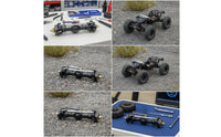 RC Crawler Axle with Brass Knuckles 1/24 Scale SCX24 Axle Assembly Part Hardened Steel Heavy-Duty for Rock Crawling