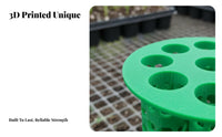 7-Hole Ling Basket Promotes Undergrowth S 3D Printed Plant Propagator Breathable Design Soilless Cultivation Net Pot for Gardeners, Home Growers