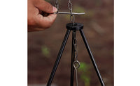 Campfire Tripod Portable Camping Pot Stand Stainless Steel Campfire Cooking Stand for Picnic