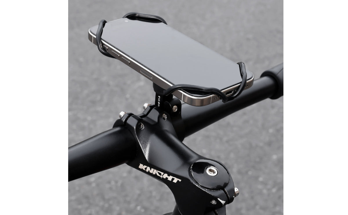 Shock-Absorbing Cycle Phone Holder Stretchable Bike Phone Holder Handlebar Elastic Mobile Accessory Secure Grip