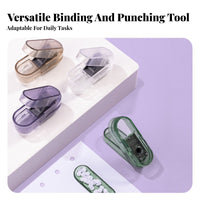 Transparent Paper Punch Mini Hole Punch Effortless Punching Single Hole Puncher Easy to Use for Students, School