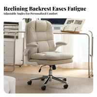 Ergonomic Design grid-patternPattern Task Chair Reclinable Office Furniture Adjustable Height 360-Degree rotating for Home Workers, Students, Adults, Study Room, Bedroom