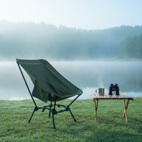 Carry Bag Folding Moon Chair Slanted Backrest Black Metal Folding Chair Low Seat Outdoor Furniture Portable