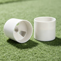 2 Pieces Drainage-Friendly Golf Putting Cup Lightweight Golf Cup Insert Long-Lasting Flagstick Support Portable for Putting Green, Home