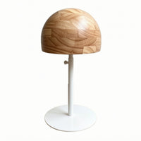 Hat Display Stand Tabletop Hat Rack with Wooden Dome Countertop for Collectors