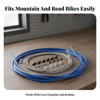 Cycle Brake and Gear Selector Wire Set Stainless Steel Wire S Cycle Brake Wire Set Long-Lasting Low Drag for Mountain Bikers