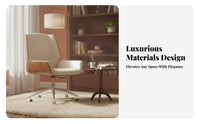 Armless Caster Chair Minimalist design rotating Seat Ergonomic rear supportrest Padded padding for Students, Bedroom
