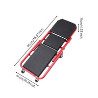 Folding Creep Seat Heavy Duty 2-in-1 Technician Creep Swivel Casters Garage Equipment for Workshop