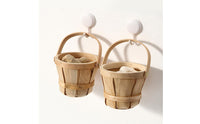 Garlic Ginger Storage Basket Sturdy and Rustic Storage Basket Wall-Mountable for Pantry, Desktop