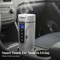 500 Ml Car Heating Cup 12V/24V Universal Electrical Potential Vehicle Electric Kettle Insulated Design Vehicle Mug for Parents, Road Trip, Office
