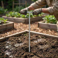 Stainless Steel Soil Rod Rod Adjustable Soil Rod Insulated Septic Tank Detector Tool 3-Section for Landscapers, Gardeners, Landscaping, Gardening
