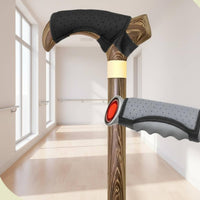 Soft Padded Forearm Crutch Armrest Pad Non-Slip Crutch Handle Cushion Extra Thick Padding Walking Aid Grip Pad Easy to Wash for Elderly People, Rehabilitation