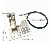 Throttle Pedal Assembly with Cable Cut to Length Accelerator Pedal Kit with Hardware Spring-Loaded Quick and Easy Installation