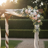 Wedding Welcome Sign Flower Decor Reusable Floral Swag Flexible for Banquet