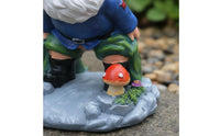 Funny Design Gnome Downspout Extension Easy to Install Downspout Gnome Ornament Weather-Resistant Decorative Gutter Statue Waterproof for Yard, Porch