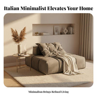 sectional Modular Cube Sofa Minimalist Design Living Room Furniture Italian inspired by Sectional Seating for Homeowners, Adults, Lounge Area, Home Theater, Office