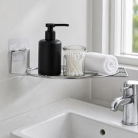 Under-Sink Basin Storage Rack for Bathroom