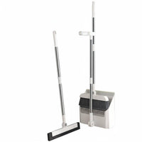 Broom and Dustpan Set Soft Dense Bristles Standing Broom and Dustpan Combo